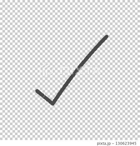 Handwritten black check mark - Simple check mark, DONE symbol, and scoring design element Handwritten black check mark - Simple check mark, DONE symbol, and scoring design element 130623945