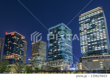 大阪梅田のビル群の夜景　(大阪府大阪市北区) 130624603
