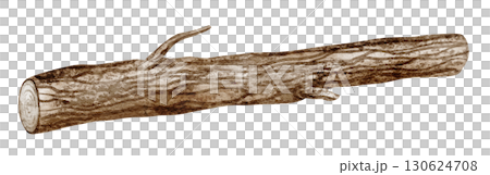 Watercolor illustration of Tree Log with bark texture on isolated background. Drawing of dry Trunk for rustic and woodland design. Art of forest element for autumn seasonal botanical compositions. Watercolor illustration of Tree Log with bark texture on isolated background. Drawing of dry Trunk for rustic and woodland design. Art of forest element for autumn seasonal botanical compositions. 130624708