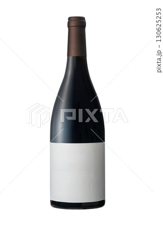 ワインボトル、赤ワイン、白背景, 切り抜き, 透過png 130625253