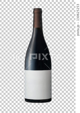 Wine bottle, red wine, white background, cutout, transparent png 130625253