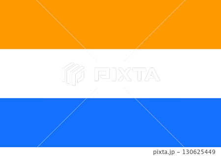 Vector Illustration of the Historical Timeline Flag of Prinsenvlag 130625449