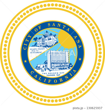 Seal of Santa Ana, California 130625937