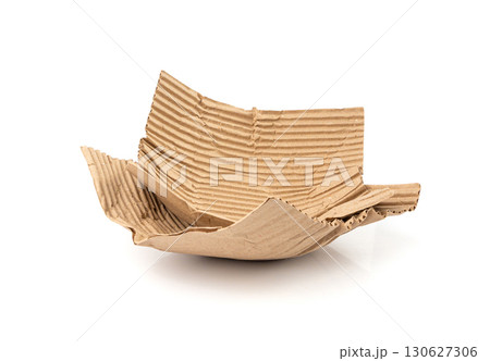 Eco paper packaging texture background, crumpled biodegradable cardboard packing Eco paper packaging texture background, crumpled biodegradable cardboard packing 130627306