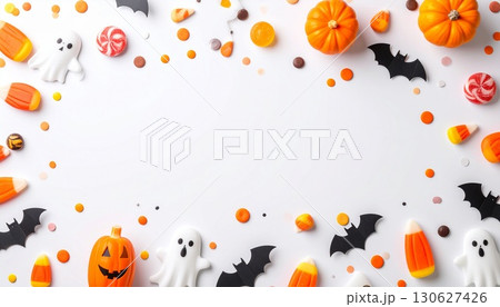 ハロウィンの背景 130627426