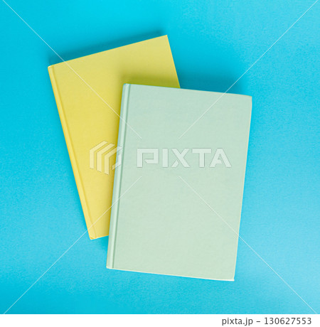 Copybook Mockup, Notebook on Office Desk with Copy Space for Text, Moleskin Template 130627553
