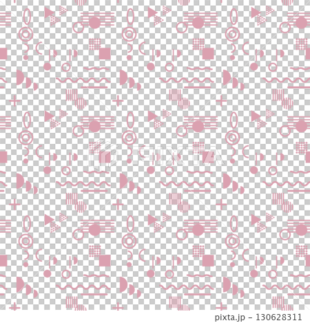 音樂主題幾何無縫圖案背景(粉紅色) 音樂主題幾何無縫圖案背景(粉紅色) 130628311