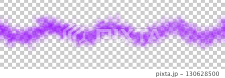 Violet smoke wave template on transparent background mockup for mystical abstract effect and fantasy visuals 130628500