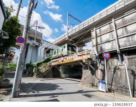 【品川区】道路と鉄道が多重に立体交差する景色 130628637