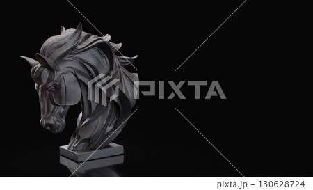 The Black House Bust for Business concept 3d Rendering. The Black House Bust for Business concept 3d Rendering. 130628724