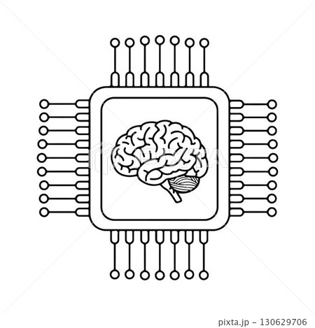 Brain Chip. Neural Chip. Brain Technology. Brain Chip. Neural Chip. Brain Technology. 130629706