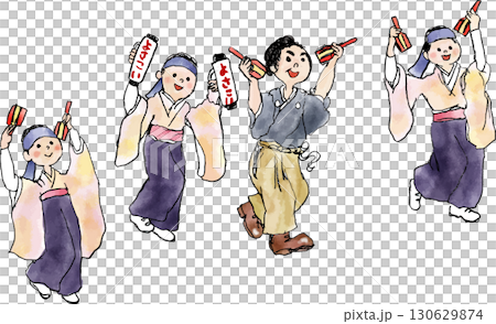 よさこい祭りの人々 130629874
