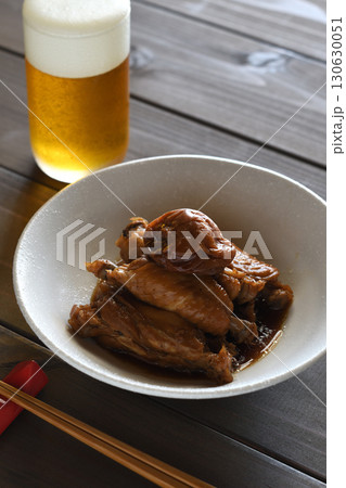 手羽中の梅干し煮 手羽中の梅干し煮 130630051