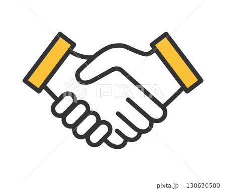 握手 ベクターアイコン 協力 合意 契約 130630500