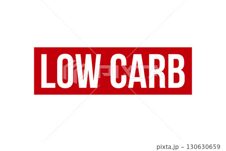 Low Carb Rubber Stamp Seal Vector Low Carb Rubber Stamp Seal Vector 130630659
