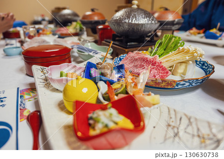【#旅行】旅館の夕食 130630738
