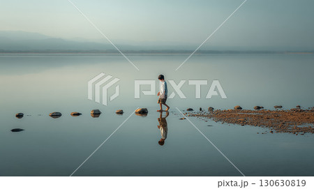 小石を渡る 小石を渡る 130630819