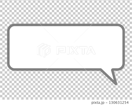 Simple speech bubble mark 130631254