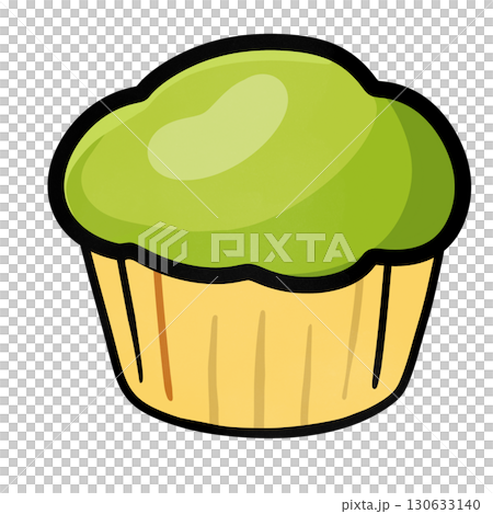 Green tea cupcake  130633140
