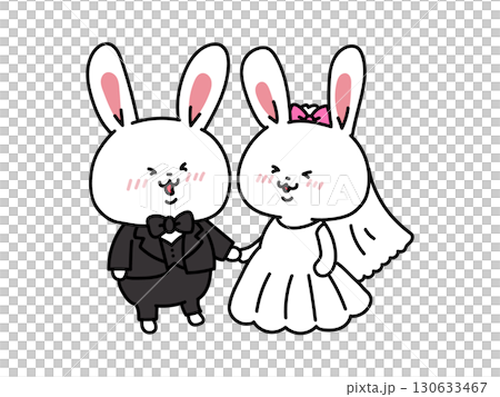 Happy Wedding Rabbit Happy Wedding Rabbit 130633467