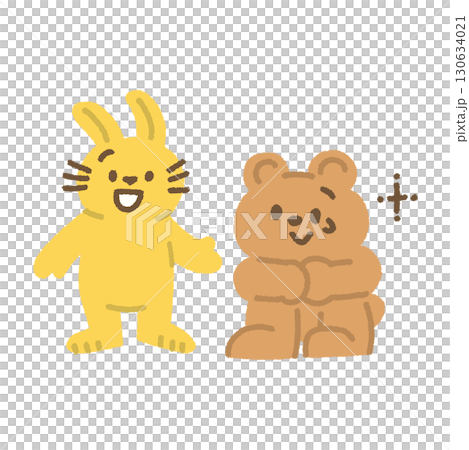 Friends comforting illustration friendship hand-drawn cute for children educational 130634021