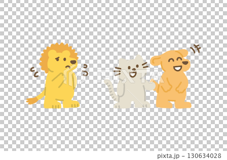 我想成為你的朋友。手繪可愛、有教育意義的兒童插畫。 130634028