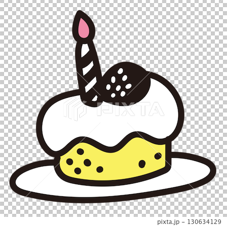 手描きのケーキのイラスト 130634129