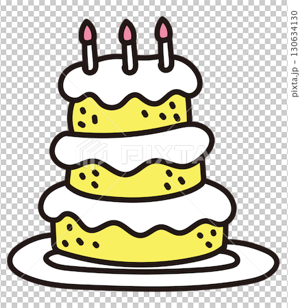 手描きのケーキのイラスト 手描きのケーキのイラスト 130634130