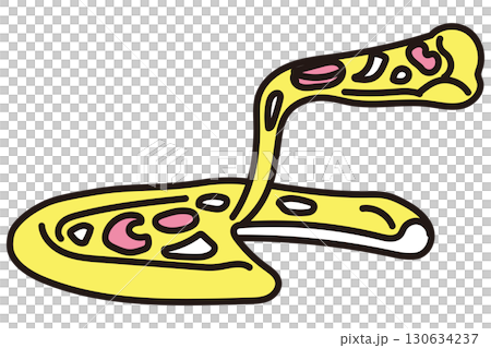 Hand drawn pizza illustration Hand drawn pizza illustration 130634237