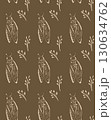 Seamless vector pattern with beige moths and branches on green and brown background for design projects 130634762
