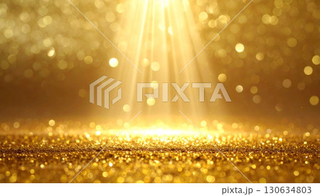 クリスマスやスピリチュアルイメージ 高級感ある色の光が降り注ぐ輝く幻想的なグリッターバックグラウンド クリスマスやスピリチュアルイメージ 高級感ある色の光が降り注ぐ輝く幻想的なグリッターバックグラウンド 130634803