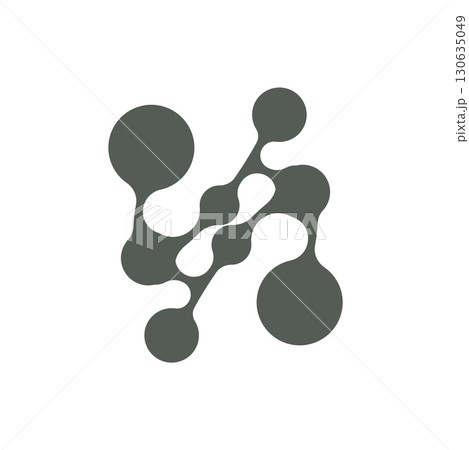 Neuron Logo Design Health Illustration DNA Molecule Nerve Cell Abstract Simple Illustration 130635049