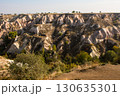 Valley of doves panoramic view near Uchisar castle in sunrise, Cappadocia 130635301