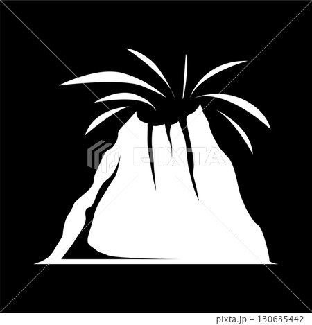 Volcano logo design inspiration natural scenery volcano eruption mountain elegant premium 130635442