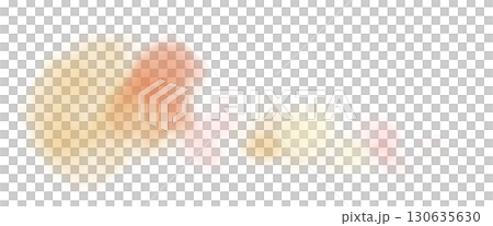 水彩滲むオレンジの甘い感じのあしらいイラスト素材 水彩滲むオレンジの甘い感じのあしらいイラスト素材 130635630