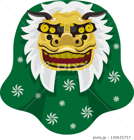 金色の獅子舞 130635757