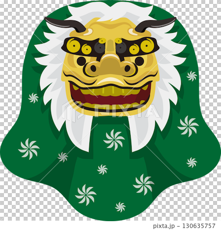 金色の獅子舞 130635757