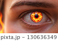 A Stunning Fantasy Eye Featuring a Fiery and Captivating Effect That Inspires Wonder 130636349