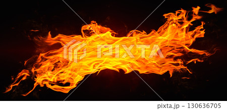 Dramatic red, orange, yellow flame and smoke rising against a dark background. Realistic, abstract fire burning background texture overlay. Vivid and hot hell or blazing fire wallpaper Dramatic red, orange, yellow flame and smoke rising against a dark background. Realistic, abstract fire burning background texture overlay. Vivid and hot hell or blazing fire wallpaper 130636705