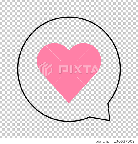 心,興奮,愛,喜歡,情緒言語氣泡標記 心,興奮,愛,喜歡,情緒言語氣泡標記 130637008