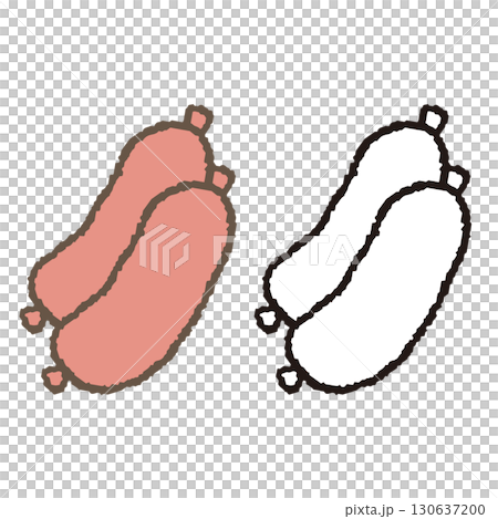 手描きのウィンナー 130637200