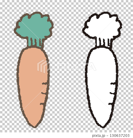 手描きのにんじん 130637203