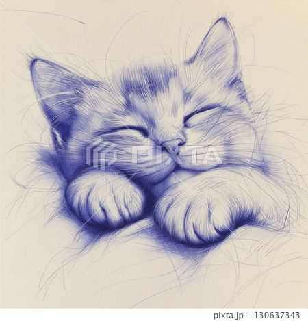 猫の絵 130637343