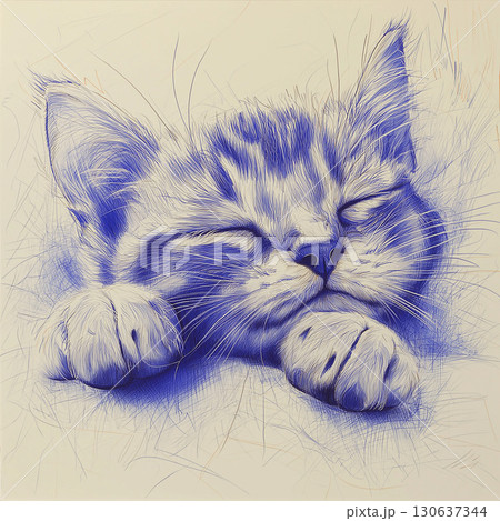 猫の絵 130637344