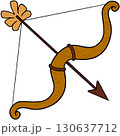 a bow and arrow clipart 130637712