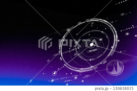 ホログラムの空間CG ホログラムの空間CG 130638015