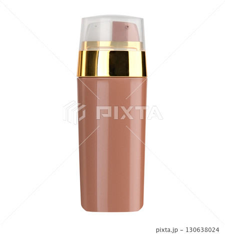 bottle with foundation cream isolate on white background 130638024