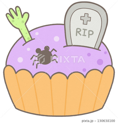 Cute pastel fancy halloween party cup cake Cute pastel fancy halloween party cup cake 130638100