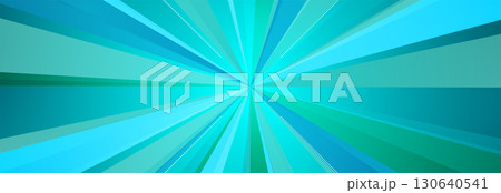Blue and green pop art rays abstract geometric concept background 130640541