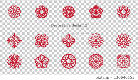 Set of decorative patterns_2 130640553
